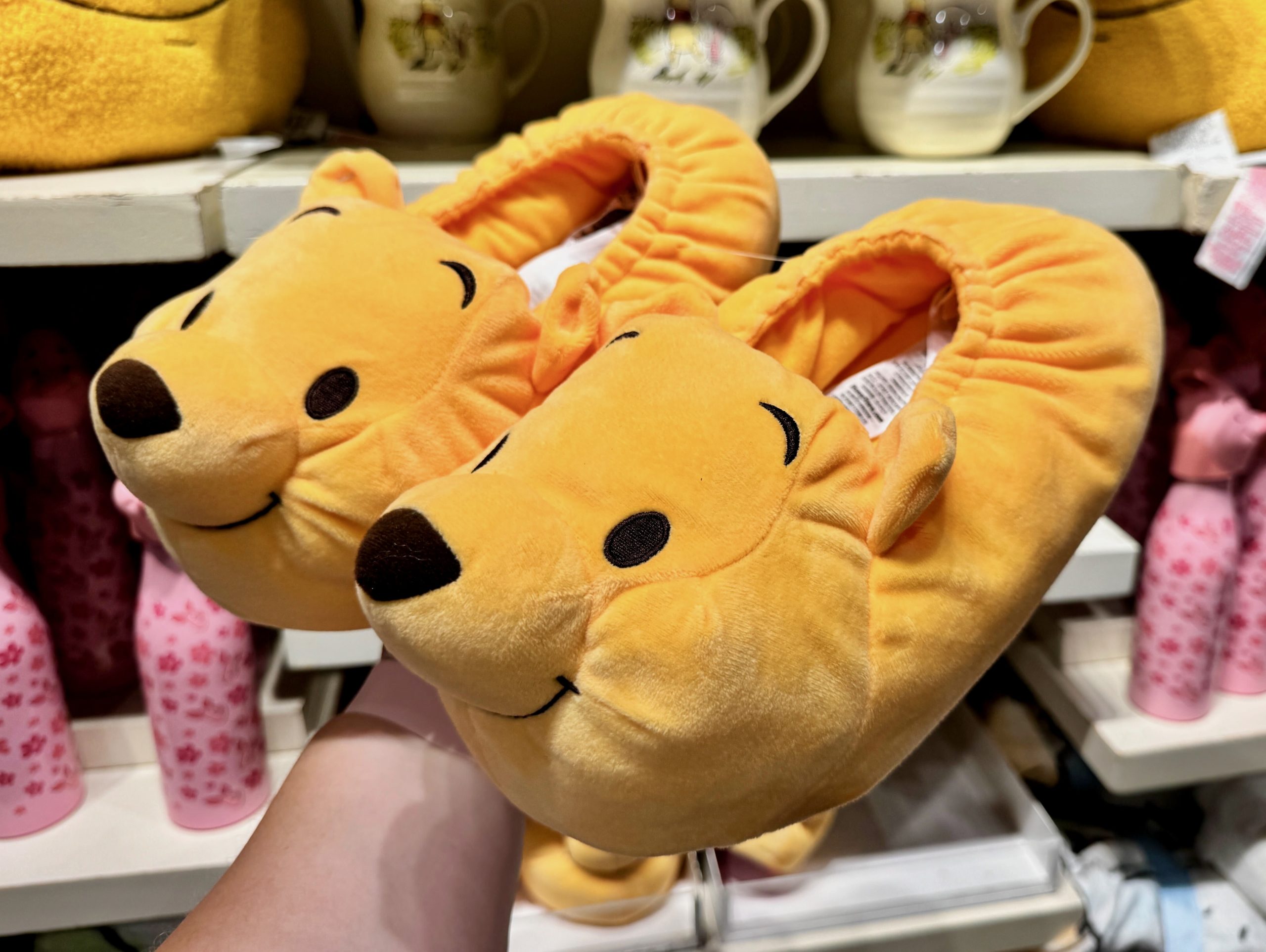 Winnie the Pooh Slippers at Hundred Acre Goods in Magic Kingdom