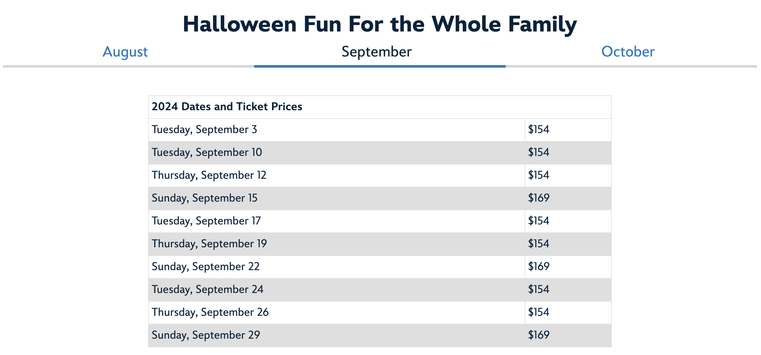 Oogie Boogie Bash pricing