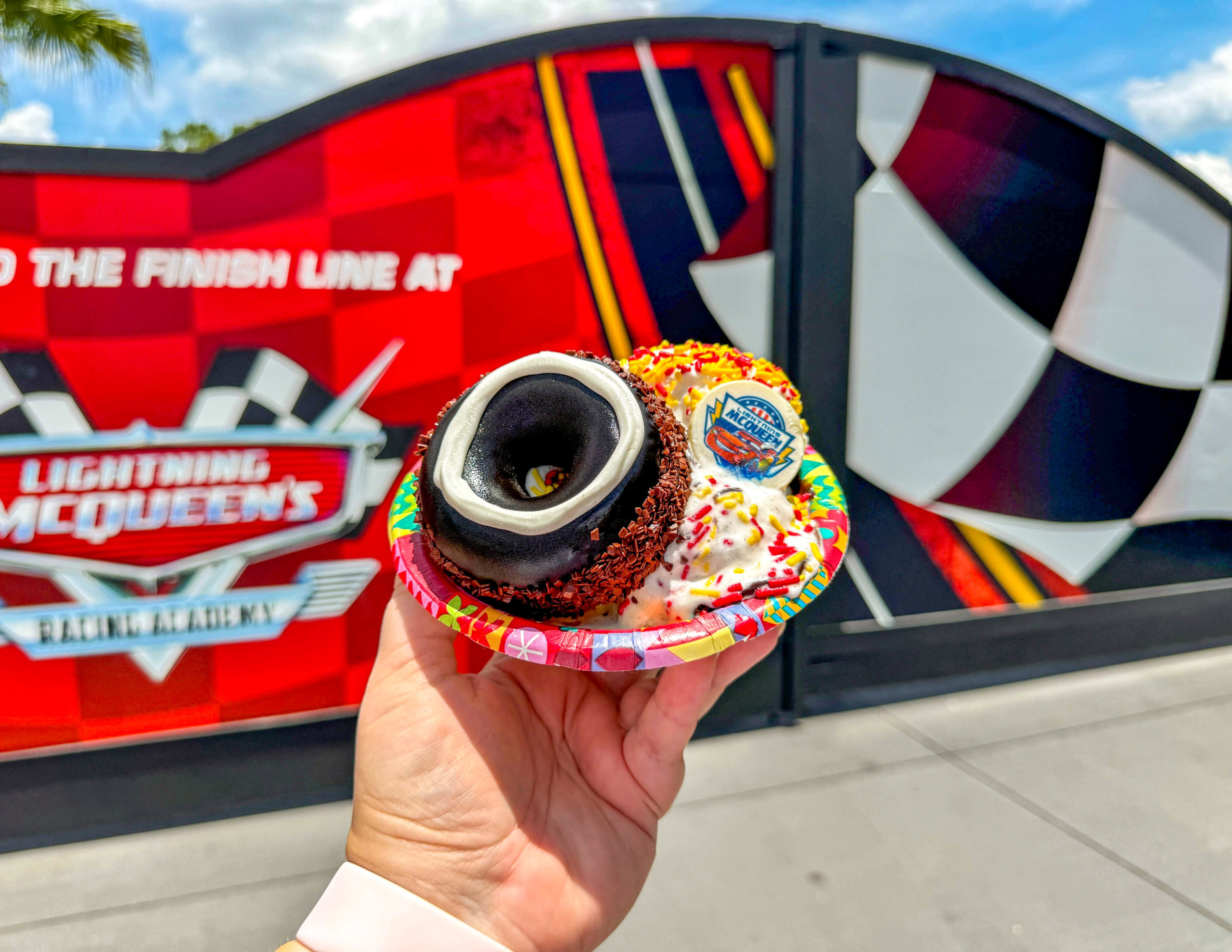 Lightning McQueen Ice Cream Sundae