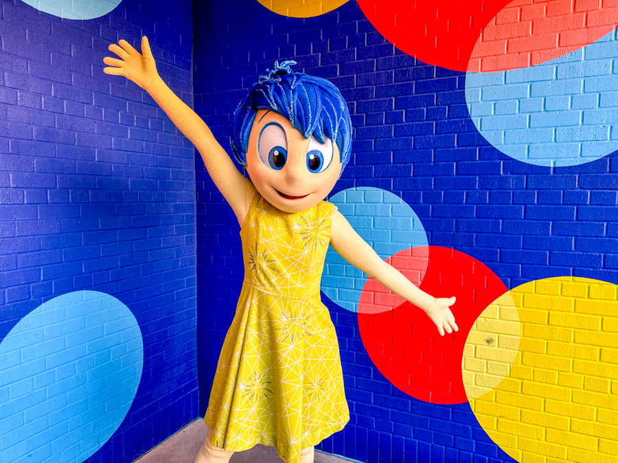 Joy Meet and Greet Hollywood Studios Pixar Plaza Inside Out 2