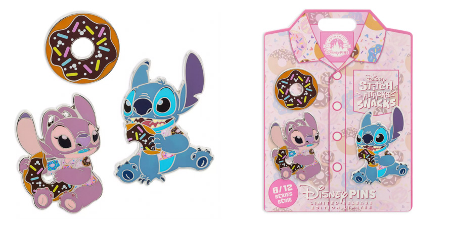 Stitch Attacks Snacks Donut Collection June Plushes Pins Disney Store