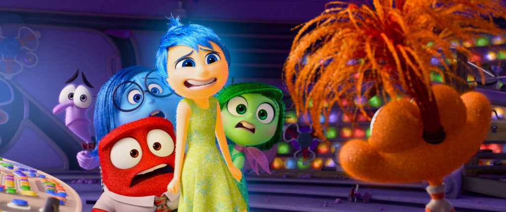 The emotions meet Anxiety for the first time in Inside Out 2.