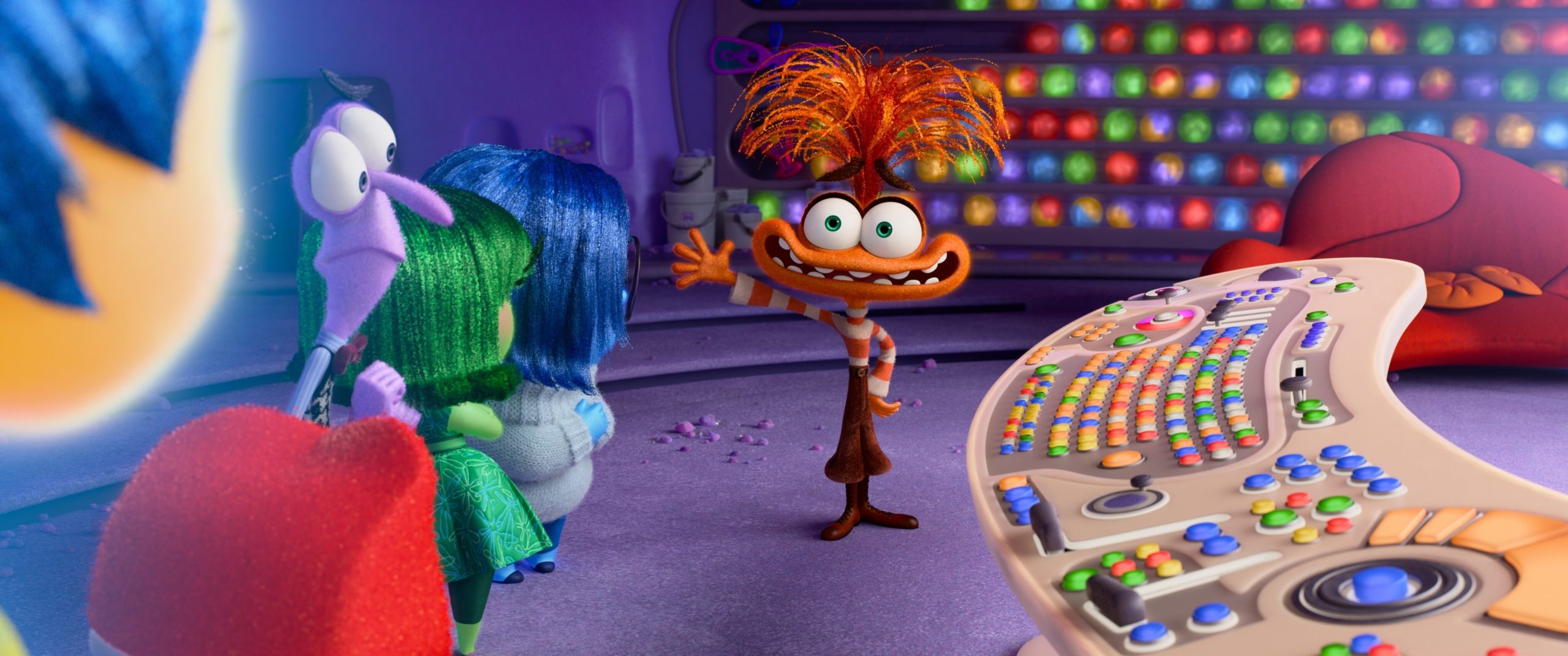 Anxiety introduces herself in Inside Out 2.
