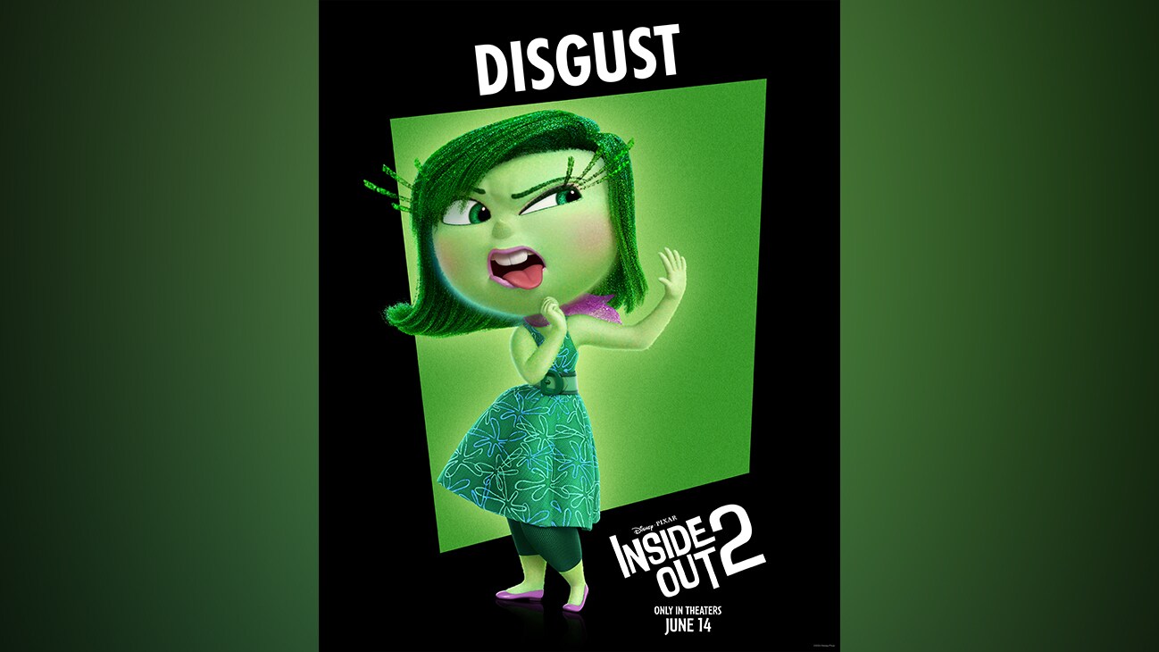 Disgust hasn't changed any for Inside Out 2.
