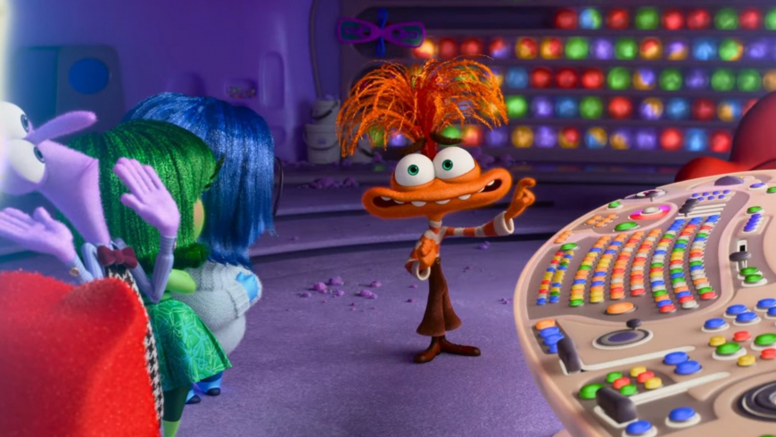 Anxiety really wants to push that button in Inside Out 2.