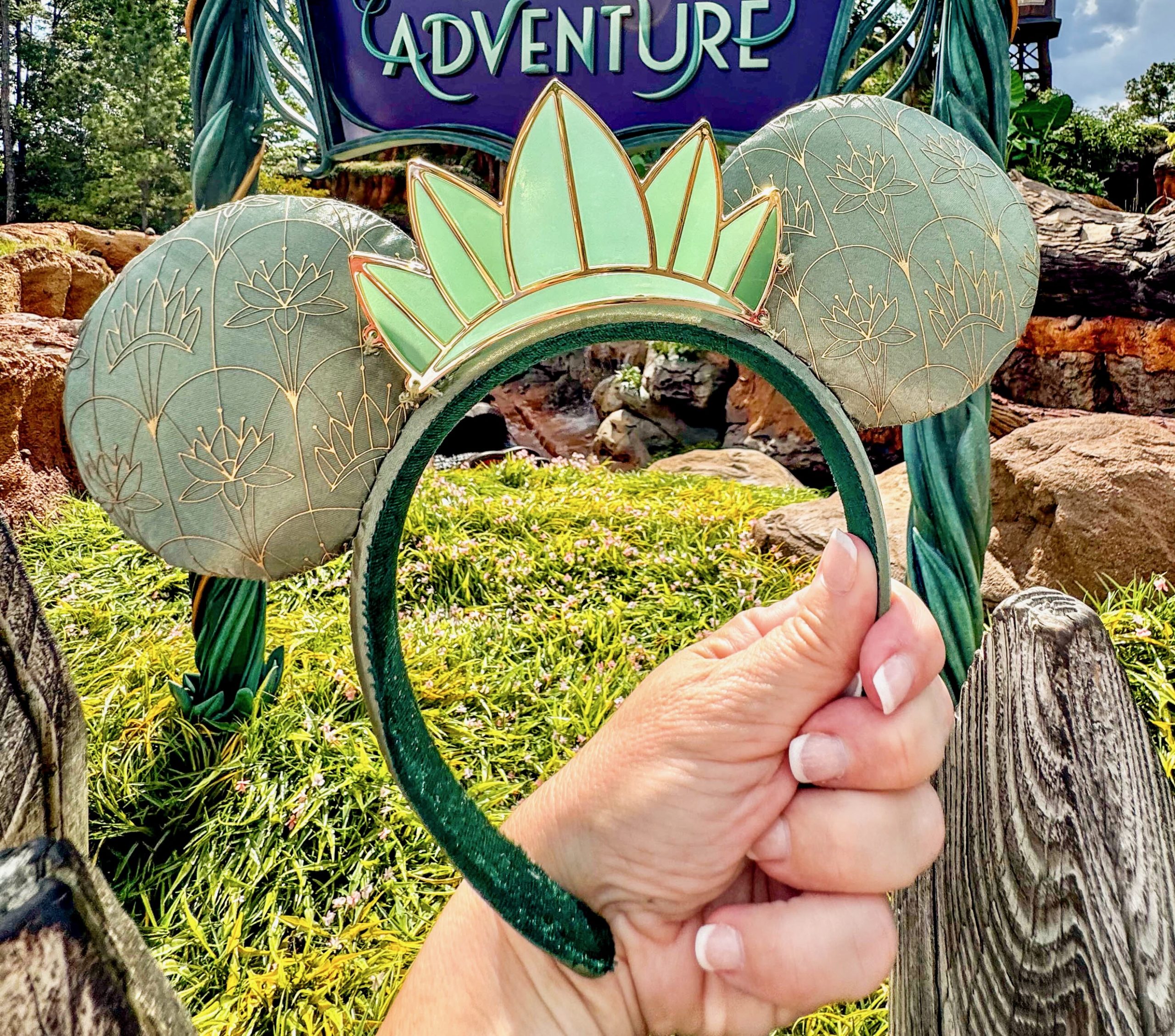 Tiana's Bayou Adventure Minnie Ears in Magic Kingdom
