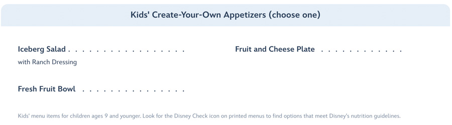 Be Our Guest Magic Kingdom Menu