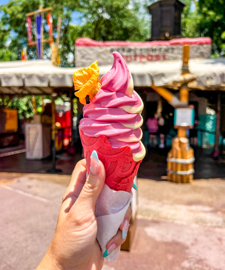 Dole Whip Pineapple and Cherry Swirl Refreshment Outpost EPCOT