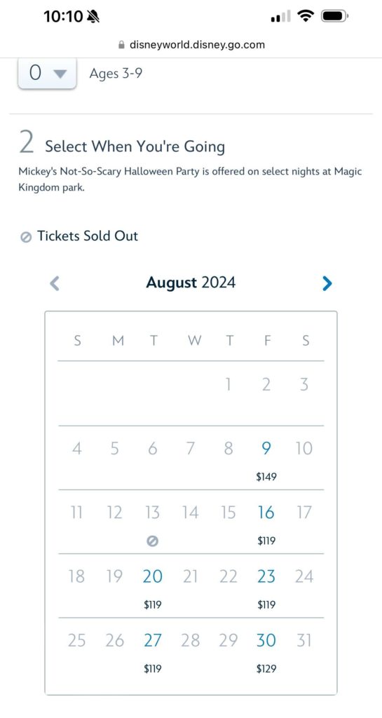 Mickey's Not So Scary Halloween Party Sold Out My Disney Experience App