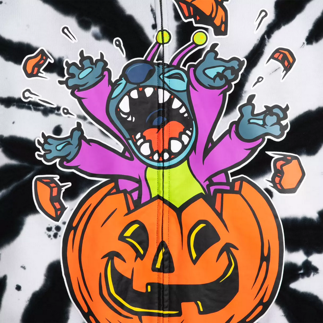 Stitch Halloween tie-dye hoodie
