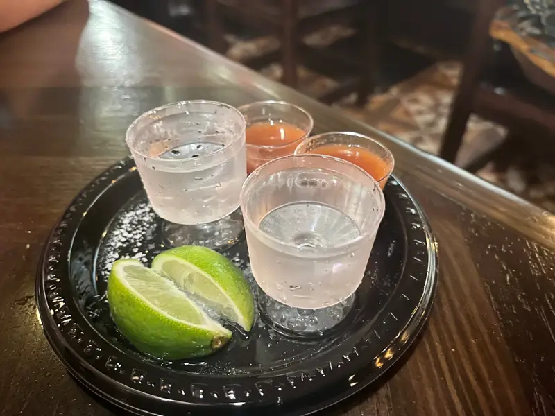 Tequila Shots at La Cava Del Tequila