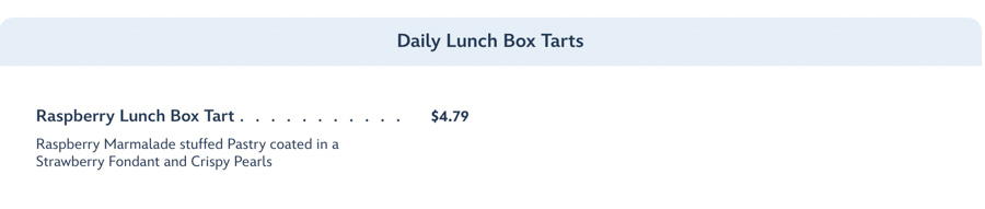 Woodys Lunch Box Toy Story Land Quick Service Menu