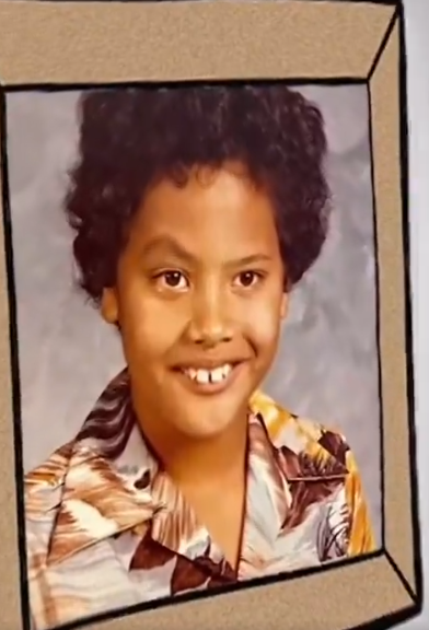 Young Dwayne Johnson raised eyebrow