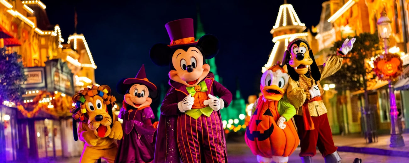 See Mickey and Minnie's NEW NotSoScary Halloween Party Costumes