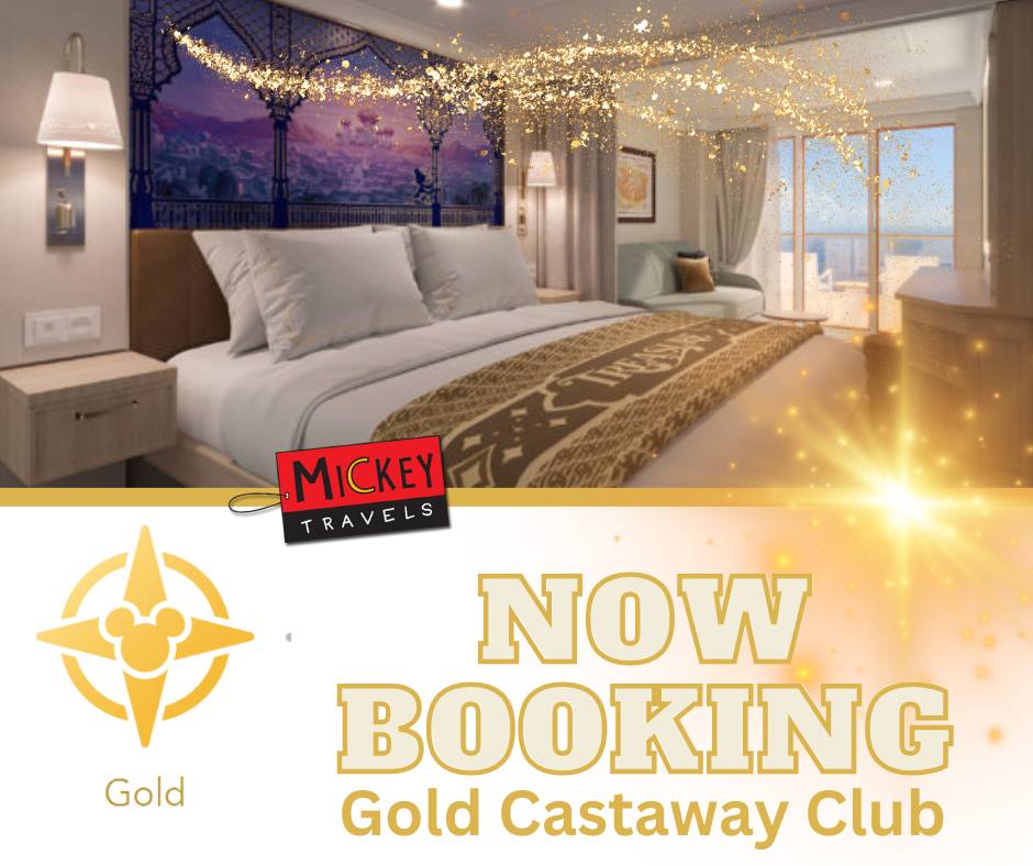 now booking gold castaway club members Disney cruise line