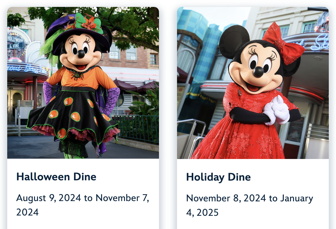 Minnie's Season Dine Outfits at Hollywood & Vine