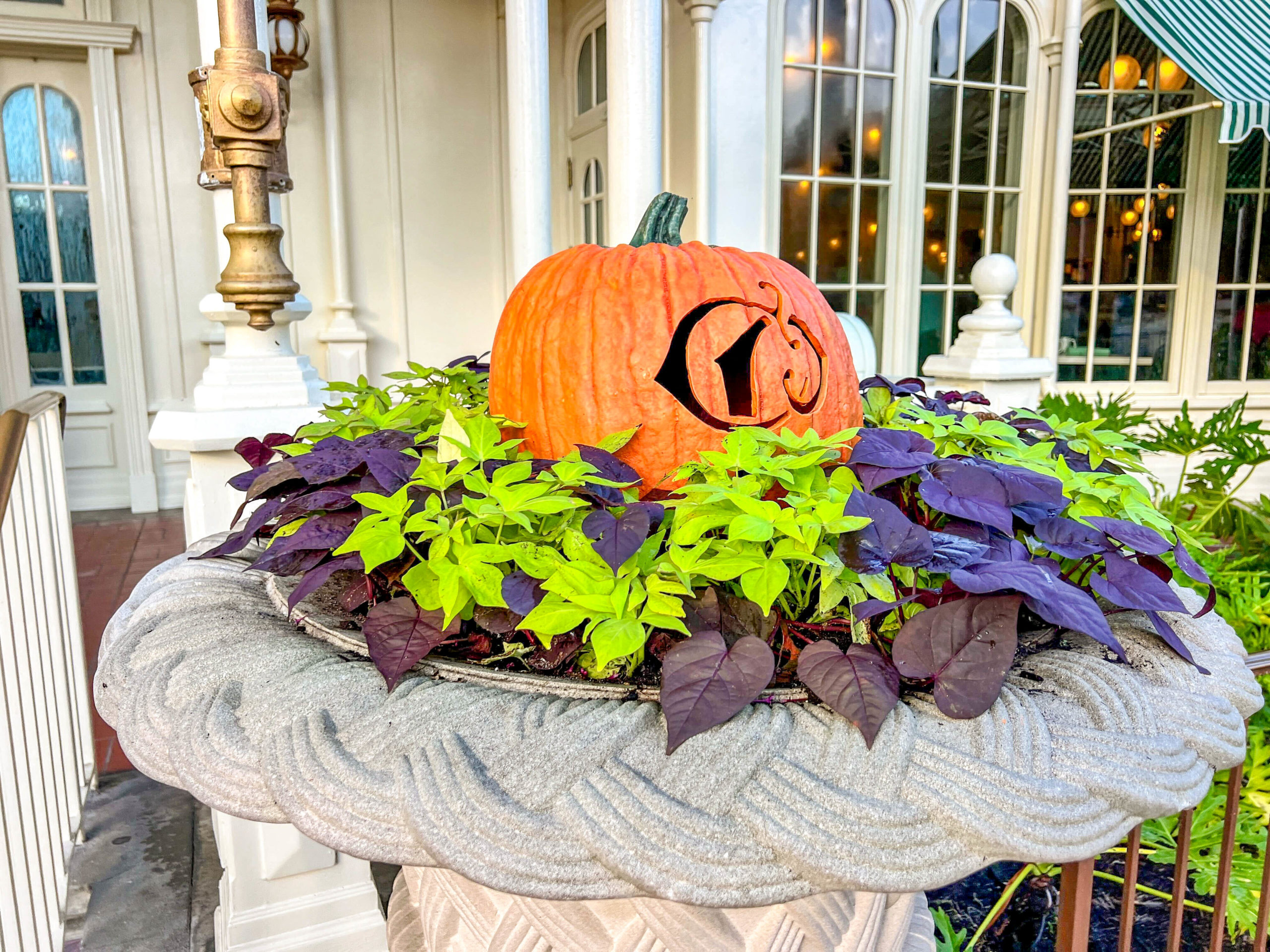 Halloween decor in Magic Kingdom