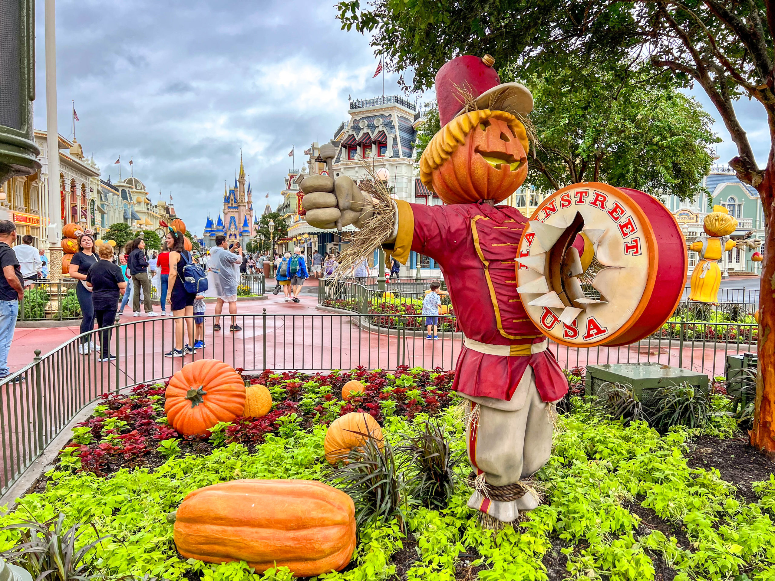 Halloween decorations in Magic Kingdom