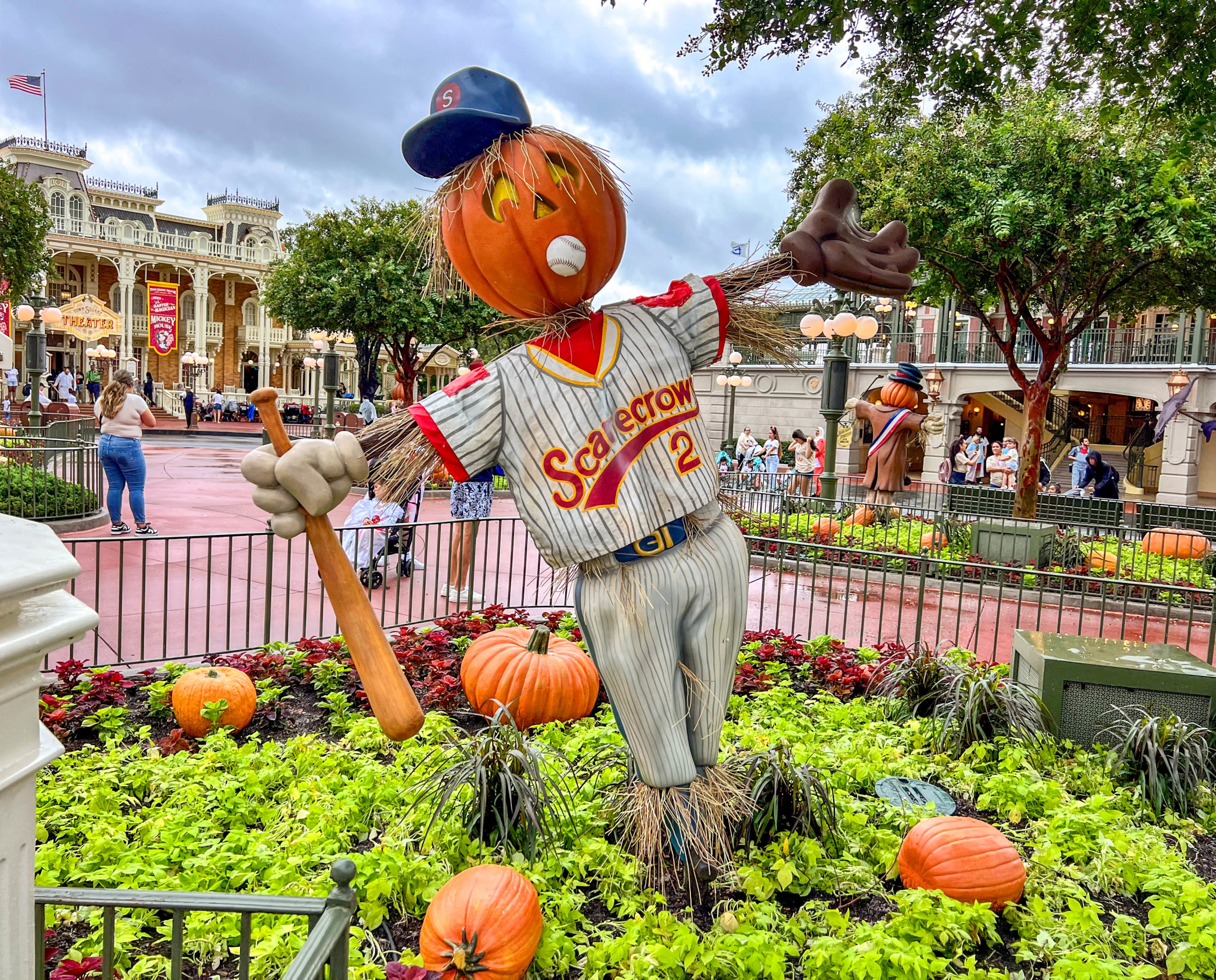 Halloween decorations in Magic Kingdom