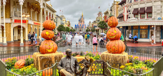 Halloween decorations in Magic Kingdom